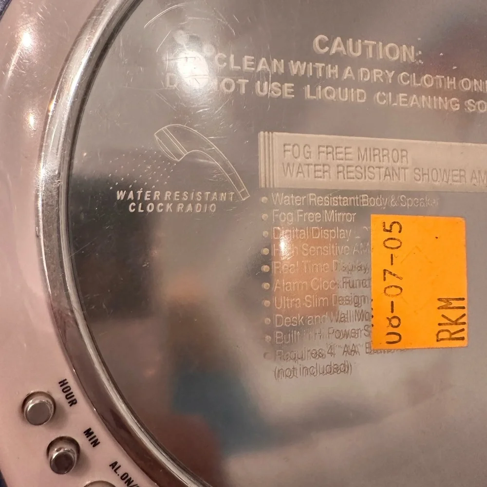 Am/Gm fog free shower mirror